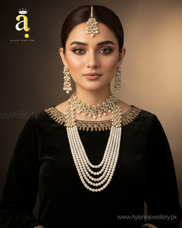 Kundan Mala Set with Choker (4-Piece Ensemble)