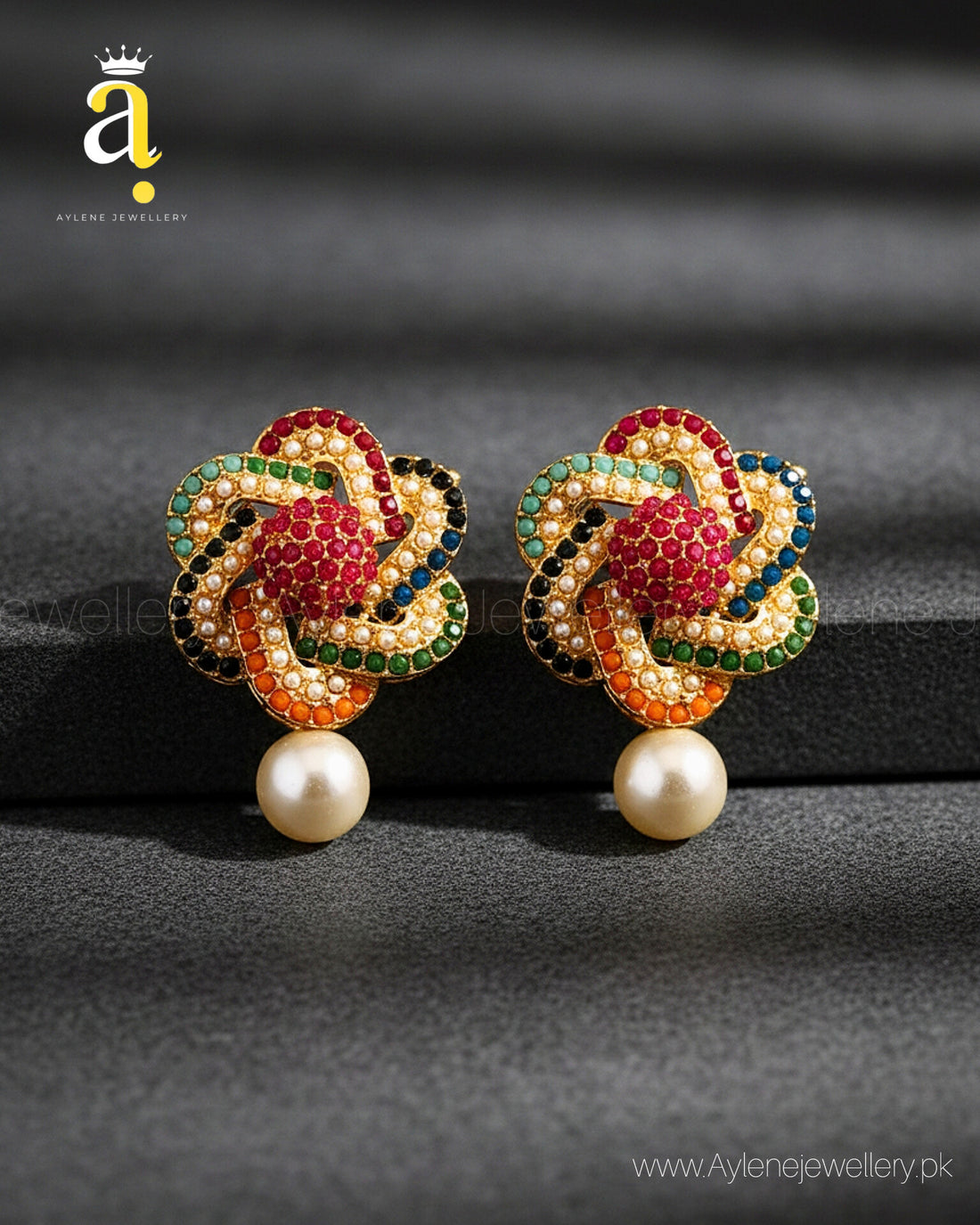 Multicolor Flower Style Earrings